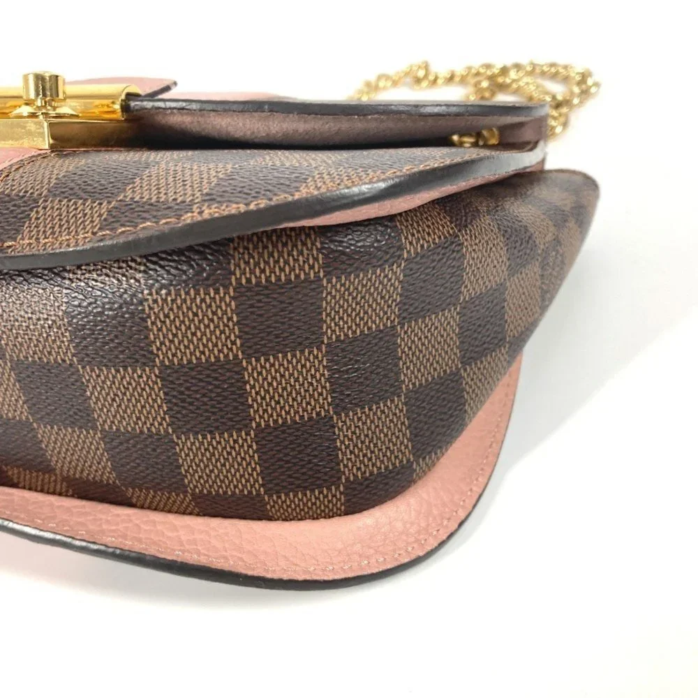 LOUIS VUITTON Authentic Brown Damier Canvas Pochette Shoulder Bag